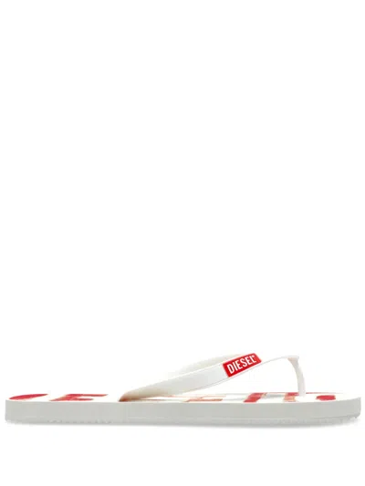 Diesel Sa-rio Flip Flops In Weiss