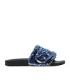 Diesel Blue Sa-slide D Denim Slides In Blue