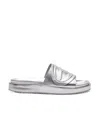Diesel Oval D Slide Sandal In Gray