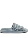 Diesel Sa-slide D Oval Slides In Blue