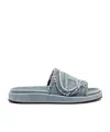 Diesel Sa-slide D Oval Slides In Gray