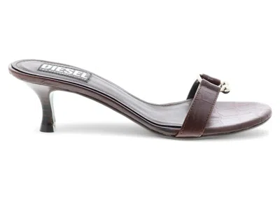 Pre-owned Diesel Sapeggye Sandals (women's) Sneakers In Dark Brown