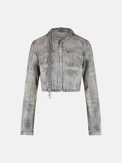 Diesel 'saphix' Grey Cotton Blend Jacket In Gray