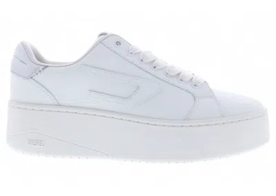 Pre-owned Diesel Sathene Bold W (women's) Sneakers In White/silver In Multi