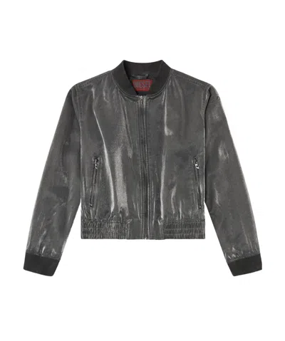 Diesel Satin Pilot Jacket In Multicolor