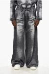 Diesel Savage X Fenty By Rihanna Satin Pajama Pants In Silver