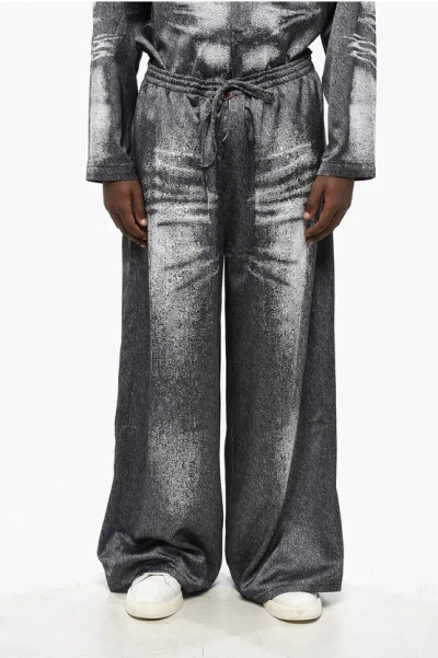 Diesel Savage X Fenty By Rihanna Satin Pajama Pants In Silver