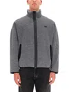 Diesel Mens S-baty Zipped Stretch Cotton-jersey Sweatshirt 02a In Gray