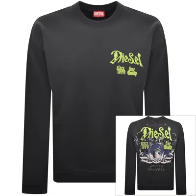 Diesel S-boxt Aa2 Sweatshirt Grey In Gray