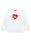 Diesel Scacuore Sweatshirt In White