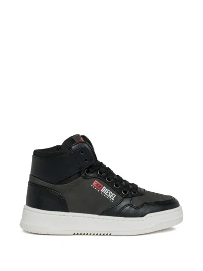 Diesel Kids' S-cascount-mid Sneakers In Multi