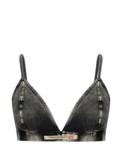 Diesel Scilla-dnm Bra In Gray