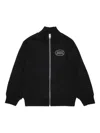 Diesel Scirclezip Over Sweatshirt In Black