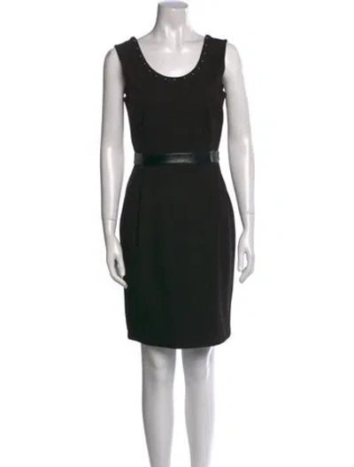 Pre-owned Diesel Scoop Neck Knee-length Dress In Black