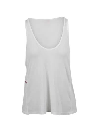 Diesel Scoop-neck Tank Top In White