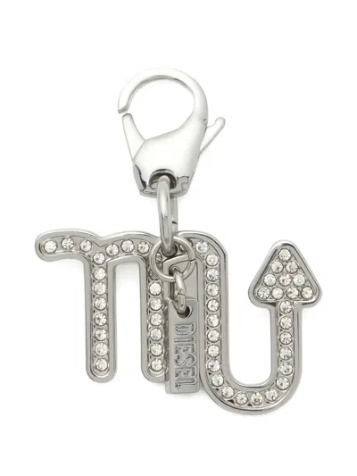 Diesel Scorpio Charm Keyring In Metallic