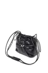Diesel Scrunch-d-bucket Bag In Shiny Wrinkled Leather In Tobedefined