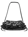 Diesel Cinch-d With Adjustable Strap And Drawstring Sides In Gray