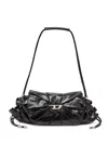 Diesel Cinch-d With Adjustable Strap And Drawstring Sides In Black