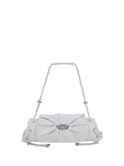 Diesel Scrunch-d Shoulder Bag In White