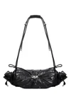 Diesel Black Scrunch-d Shoulder M Bag In Black