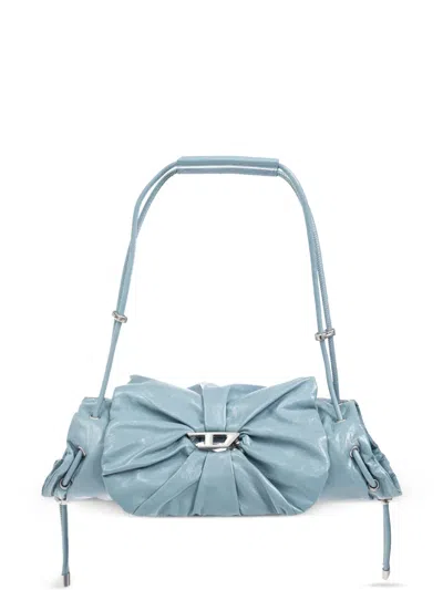 Diesel Scrunch-d Shoulder Bag In Blue