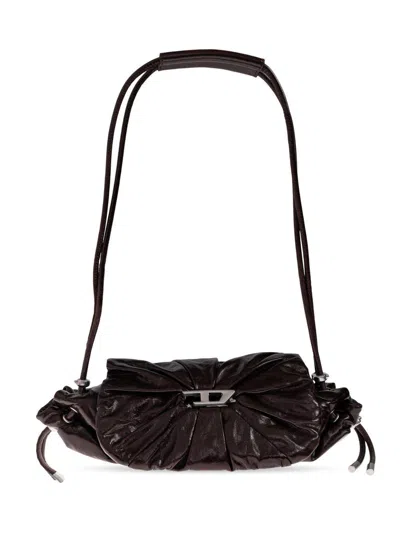 Diesel Shoulder Bag Scrunch-d Shoul In Black