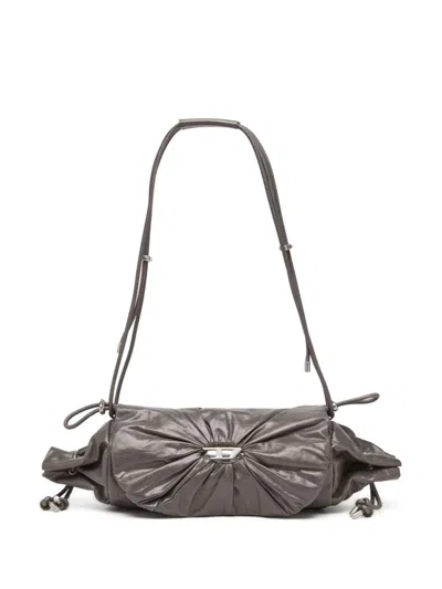 Diesel Scrunch-d Shoulder Bag In Grey