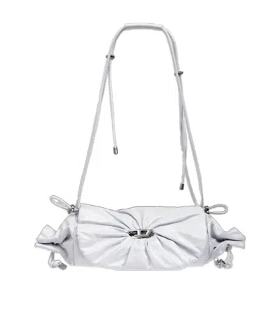 Diesel Scrunch-d Shoulder Bag In White