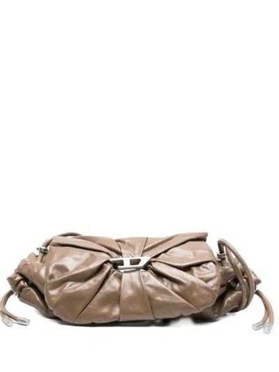 Diesel Scrunch-d Shoulder Bags In Brown