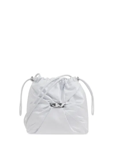 Diesel Scrunch-d Tote Bag In White