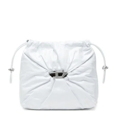 Diesel Scrunch D Bucket Bag In Black