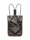 Diesel Scrunch-back Mini Backpack In Nero