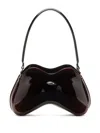 Diesel Curved Glossy Shoulder Bag Handle In Brown