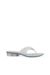 Diesel Sculptural Flip-flops In Melflex In Gray
