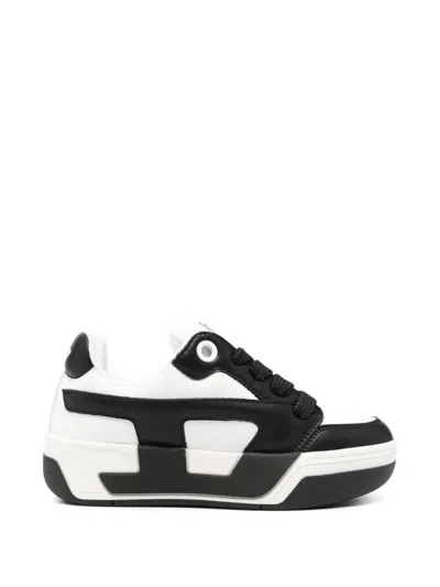Diesel S-d Ollie Logo-patch Panelled Sneakers In Multi