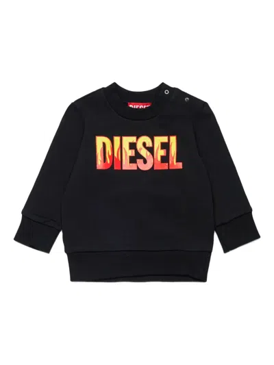 Diesel Babies' Sdirb Sweatshirt In Black