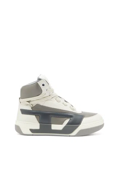 Diesel S-d-ollie Mid Logo-patch High-top Sneakers In Multi