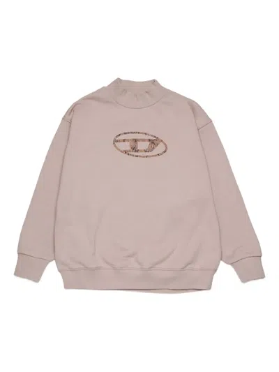 Diesel Kids' Sdolsy Sweatshirt In Pink