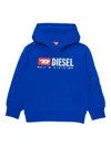 Diesel Sdropshood Over Logo-print Hoodie In Blue