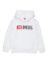 Diesel Sdropshood Over Logo-print Hoodie In White
