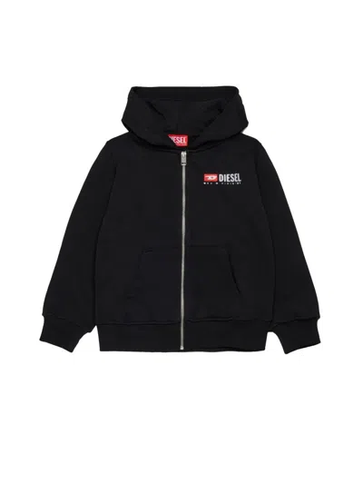 Diesel "sdropshoodz Over" Sweatshirt In Black