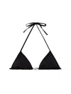Diesel "sees-t-dnm" Bikini Top In Black