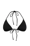 Diesel Triangle Strappy Bikini In Nero