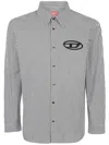 Diesel S-simply-e Striped Cotton Shirt In Xx Black