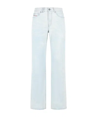Diesel Sent Washed Straight-leg Jeans In Blue