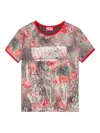 Diesel Sequin Floral T-unkyel T-shirt In Multi