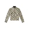 Diesel Sequined Checked Nylon Jacket In Multi