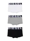 Diesel Logo-waistband Boxers (pack Of Three) In White