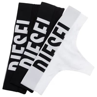 Diesel Set Of Three Pairs Of Thong In Multicolor